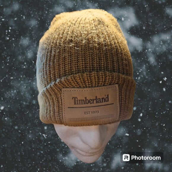 Timberland Brown Beanie -OFSA - Picture 1 of 2